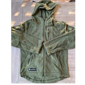 BAERSKIN Version 1 Mens Tactical Fleece Hoodie Green Full Zip Size Medium NWT